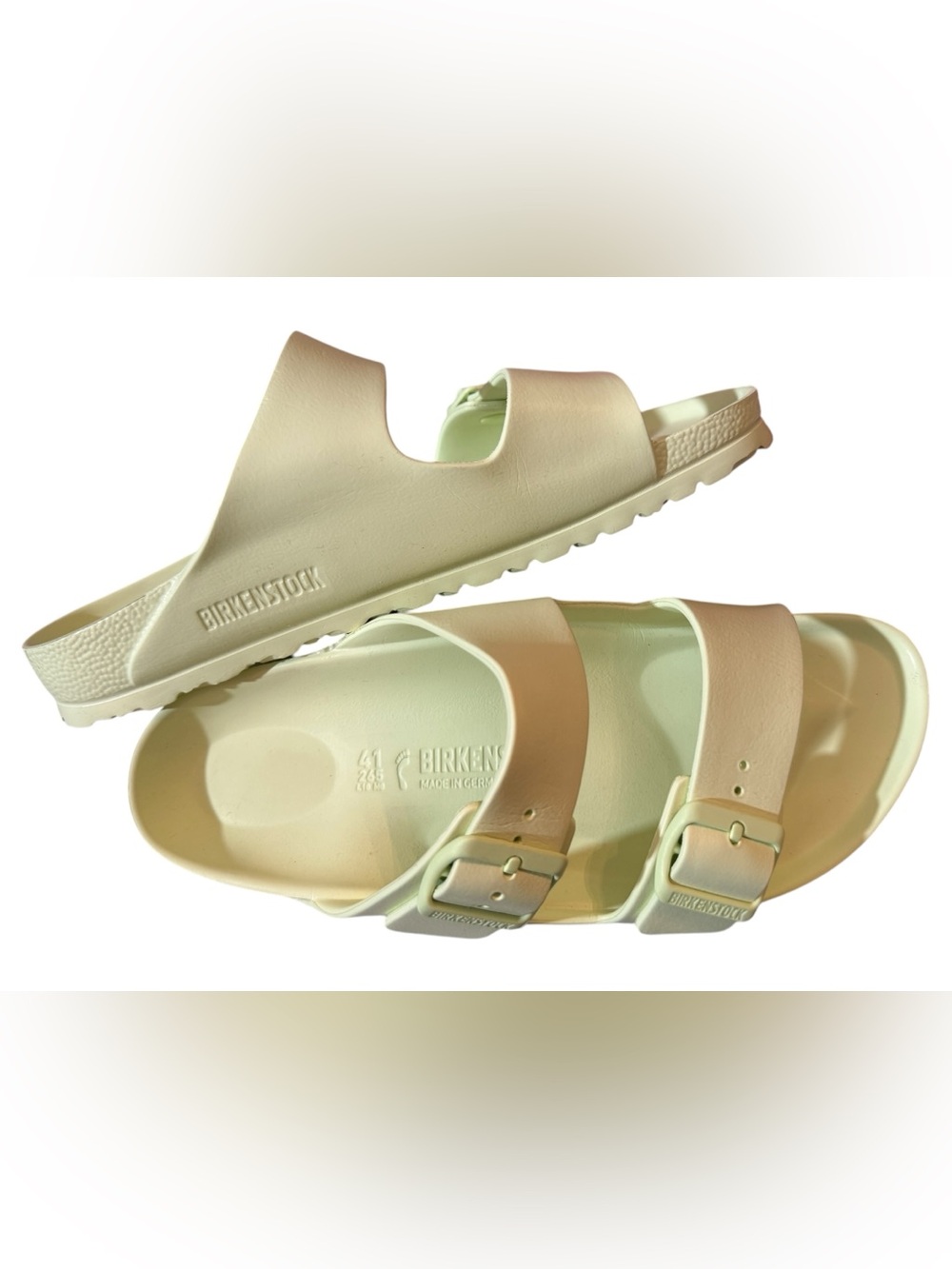 Arizona Essentials EVA in Color Faded
Lime | BIRKENSTOCK US, size 41/10-10.5